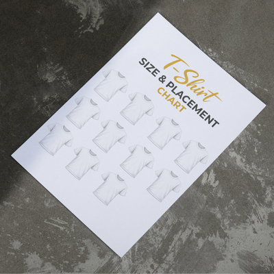 T-Shirt Sizing & Placement Chart